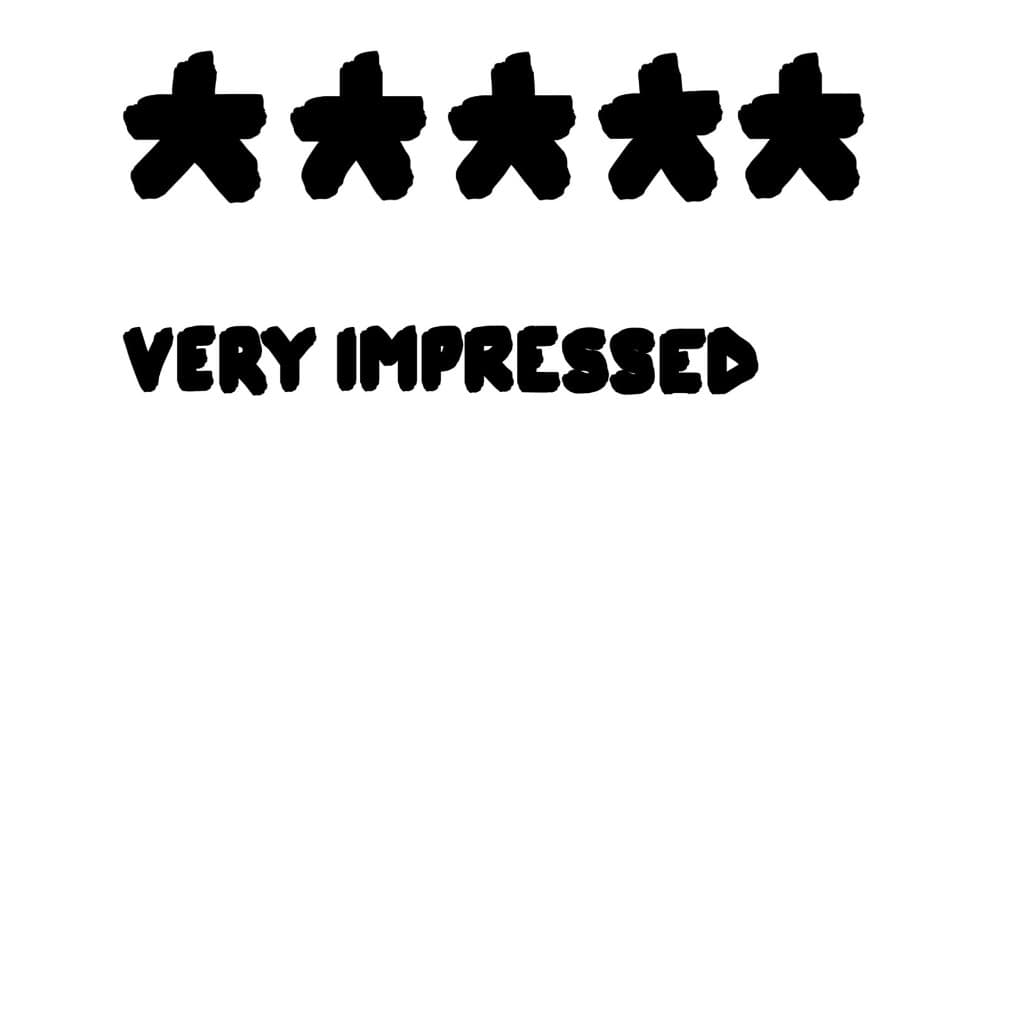 Five star review: very impressed